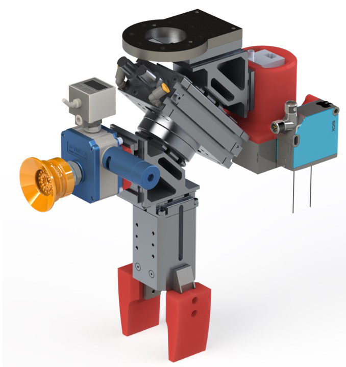 Attuatore rotante R3K + supporti +Pinza P1K + unità del vuoto