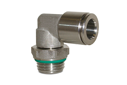Raccordi automatici in acciaio inossidabile AISI 316, tubi da Ø 4 a 12 mm, filetti da M5 a 1/2”